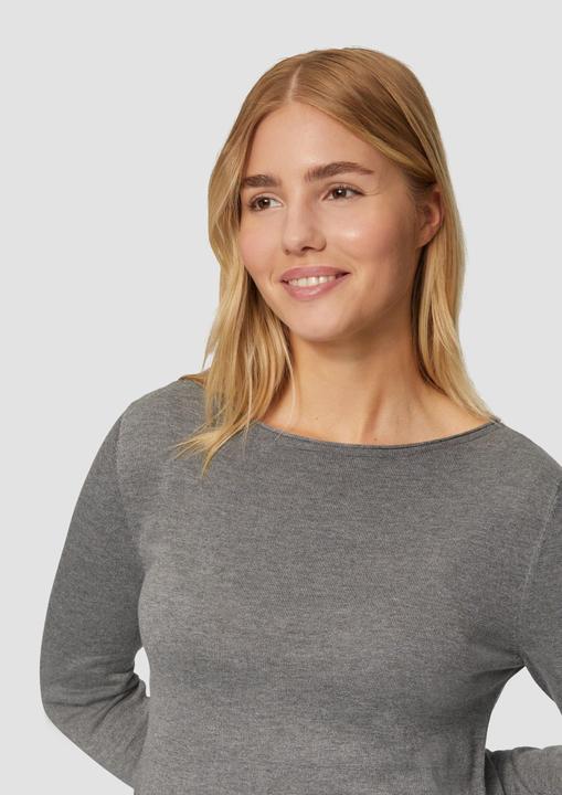 Produktbild s.Oliver Strickpullover Leichter Feinstrickpullover mit Rollkante (36)