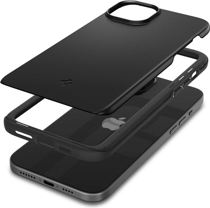 Actual product image Spigen Thin Fit iPhone 15 6.1" czarny/black ACS06776 (Apple iPhone 15)