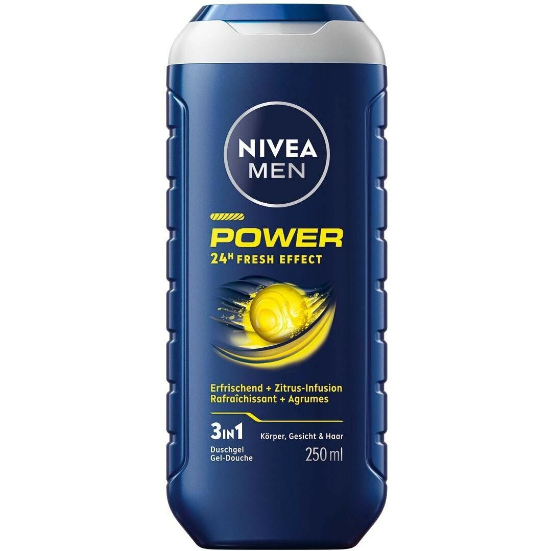 NIVEA MEN, Duschmittel, Fresh Power Pflegedusche (250 ml)