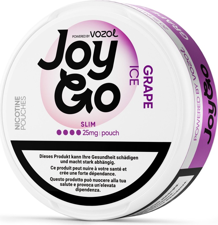 Produktbild Vozol JoyGo Snus - Grape ICE, 25mg (Nicotine Pouches, 25 mg)