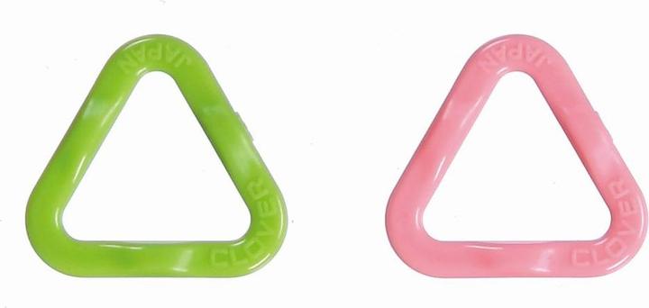 Actual product image Clover Stitch markers triangular small green/pink 16 pcs