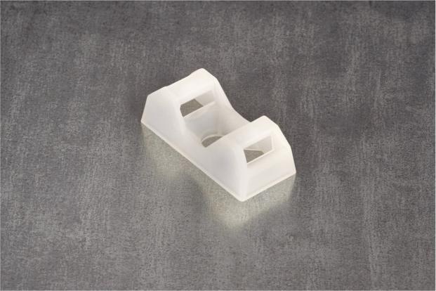 Produktbild HellermannTyton Q-Mount Sockel CTQM5 natur schraubbar (Kunststoffkabelbinder, 21 mm, 100 Stk.)