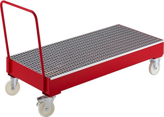 Produktbild kaiserkraft Auffangwanne aus Stahlblech, fahrbar