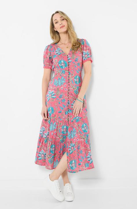 Image du produit Joe Browns V Neck Statement Print Button Front Dress (40)