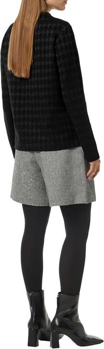 Produktbild Comma Sweatshirt Jerseyshirt mit Hahnentrittmuster und Stehkragen (42)