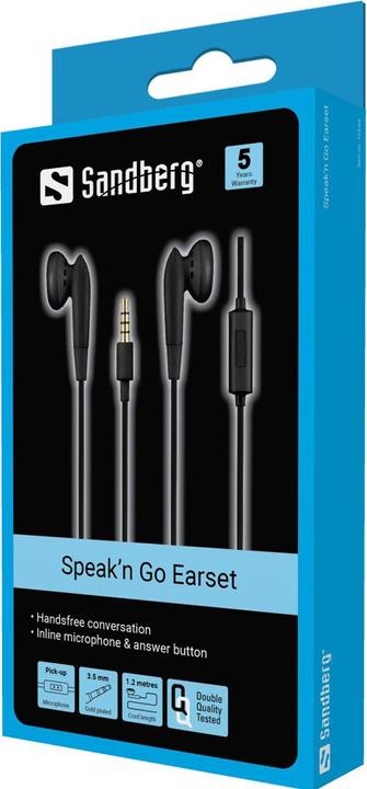 Actual product image Sandberg Speak n Go In-Earset (Cable)