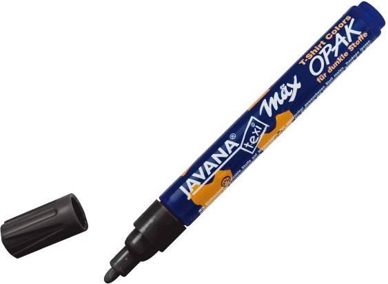 Image du produit Kreul Marqueur textile OPAK, pointe ogive, noir (Noir, 4 mm, 1 x)