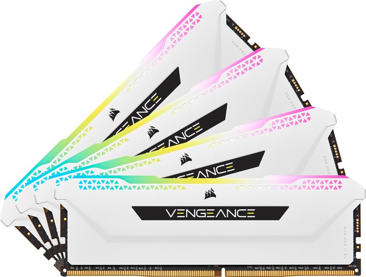 Productafbeelding Corsair Vengeance RGB Pro SL (4 x 8GB, 3200 MHz, DDR4 RAM, DIMM 288 pin)