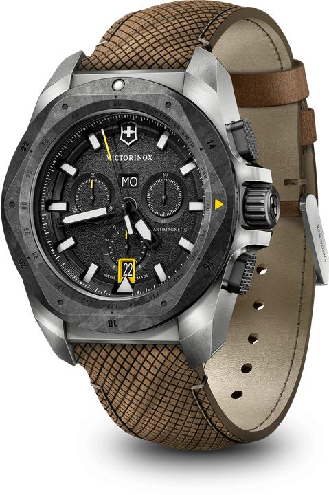 Produktbild Victorinox I.N.O.X. Chrono 43, SIR, BLK dial,BRN structured m (Chronograph, Swiss Made, 43 mm)