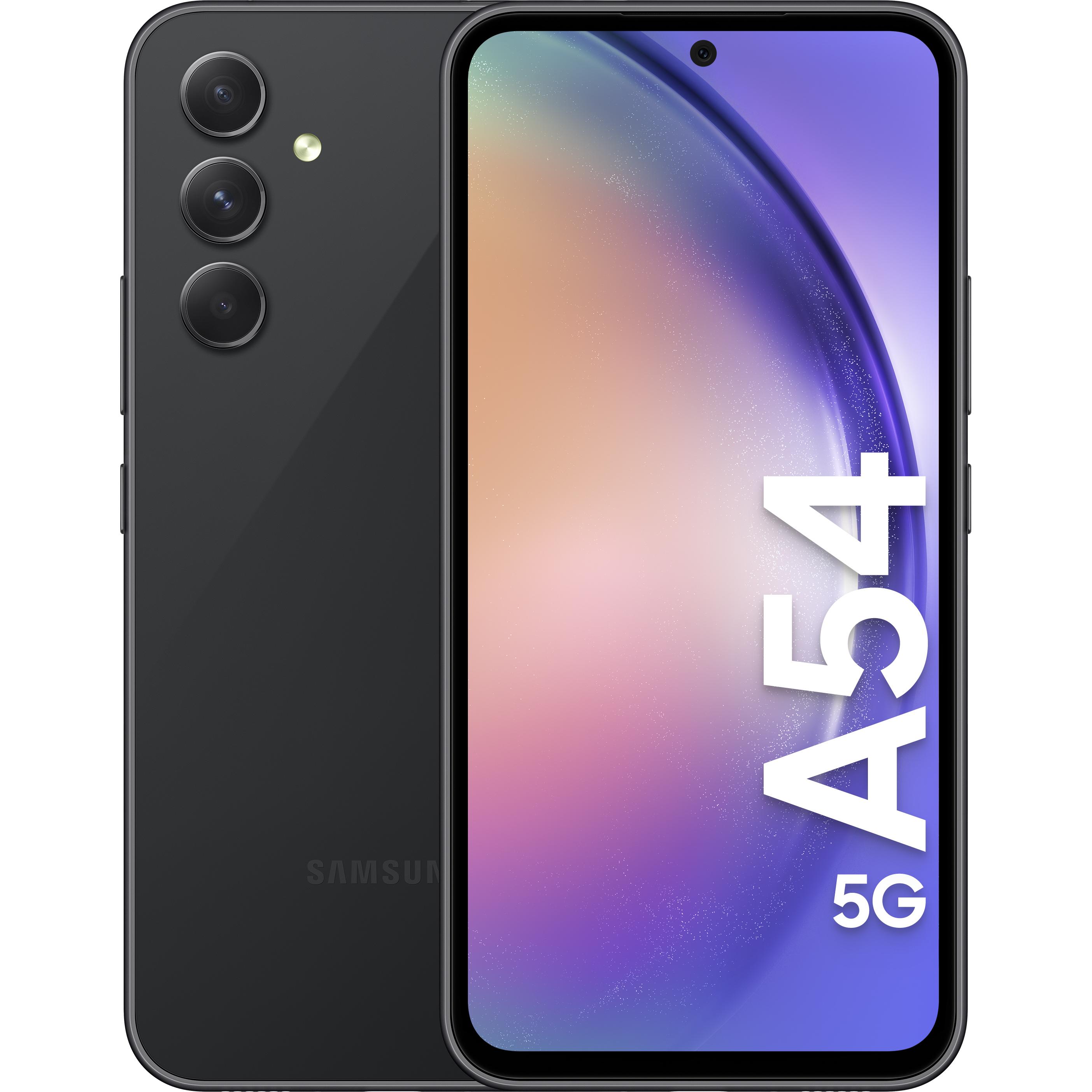 Samsung Galaxy A54 Enterprise Edition (128 GB, Awesome Graphite, 6.40", Hybrid Dual SIM, 5G), Smartp