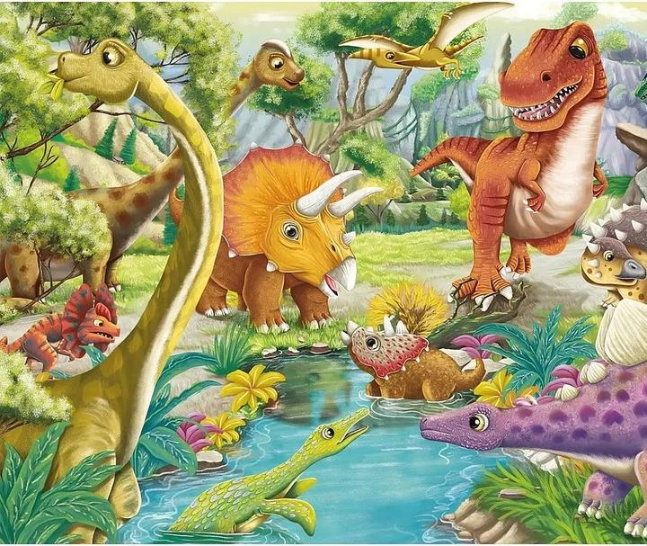 Produktbild Schmidt Spiele Spass mit den Dinosauriern 3x24 Teile (24 Teile)
