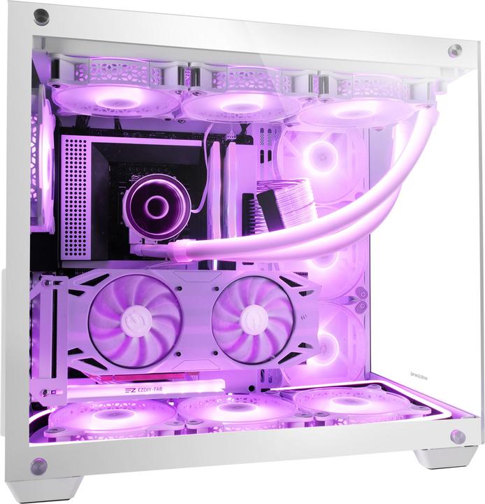 Actual product image Mars Gaming Boitier Grand Tour E-ATX MCV4 RGB avec panneaux vitrés (Blanc) (ATX, mATX, Mini-ITX, E-ATX)