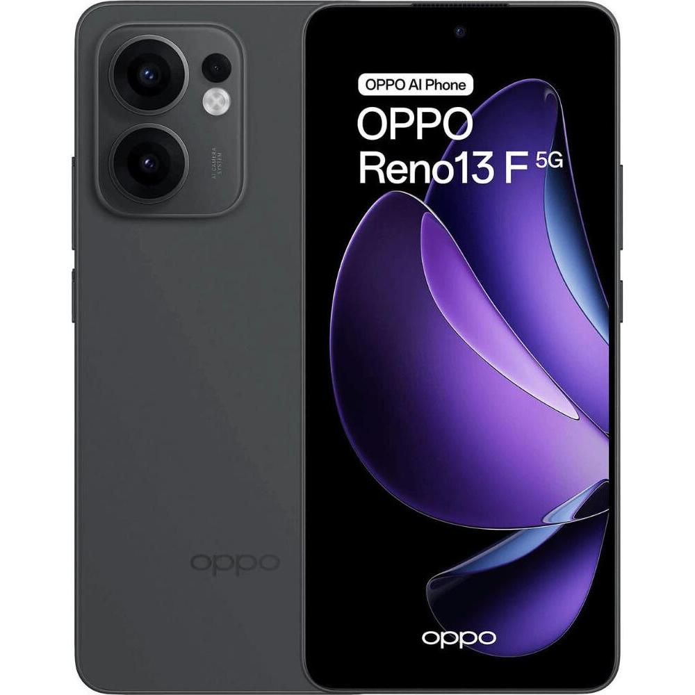 OPPO Reno13 F 5G (256 GB, Graphite Grey, 6.67", Dual SIM, 5G), Smartphone, Grau