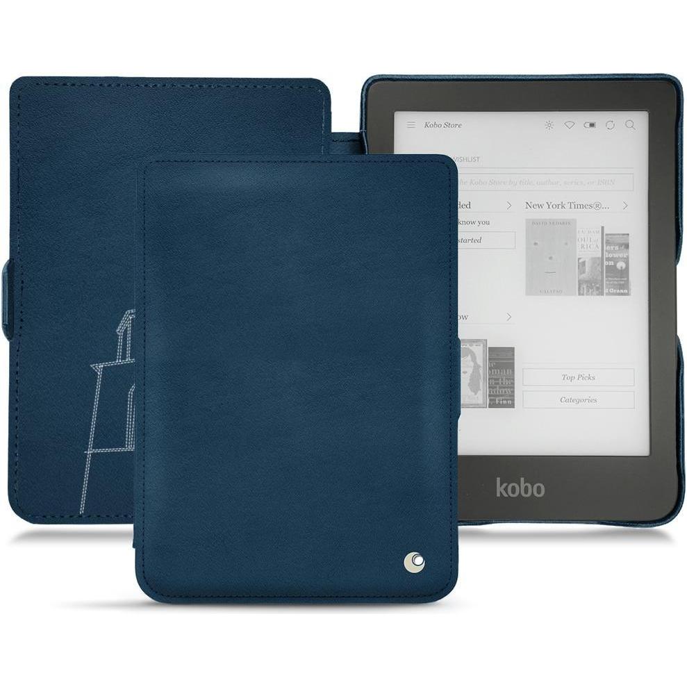 Noreve Lederschutzhülle horizontal (Clara HD), eReader Zubehör, Blau
