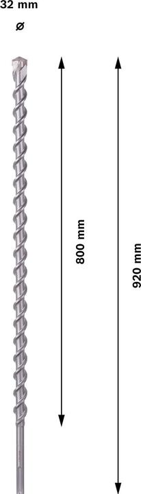 Produktbild Bosch Professional Zubehör PRO SDS max-9 Natural Stone Bohrer, 32 x 800 x 920 mm (32 mm)