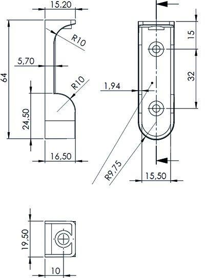 Actual product image Werkstarck Enclosure tube end bearing