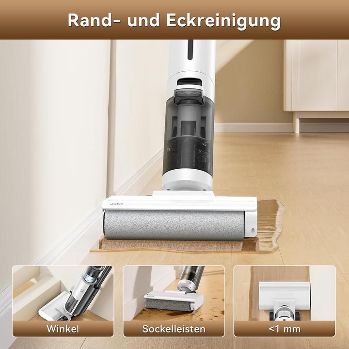 Produktbild Jonr ED12 Lite Nass Trockensauger,Saug und Wisch Staubsauger,1 mm Randreinigung,Anti-Verwicklungs