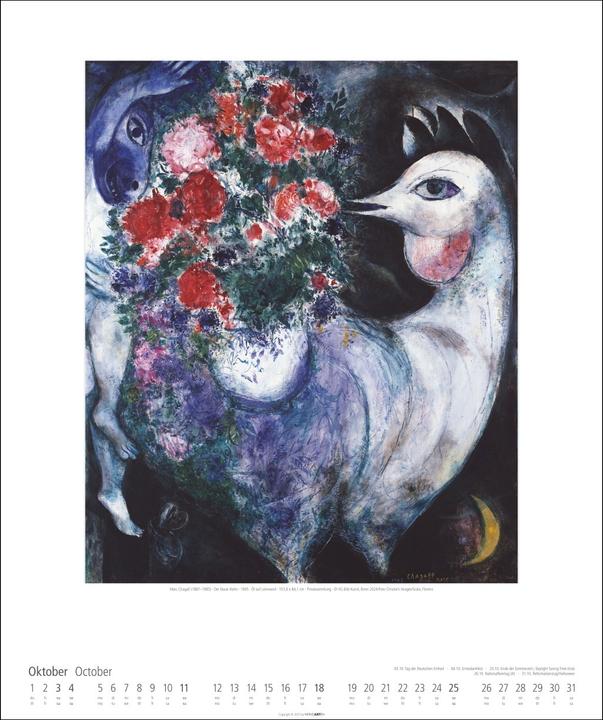 Produktbild Marc Chagall Kalender 2026 (46 x 55 cm)