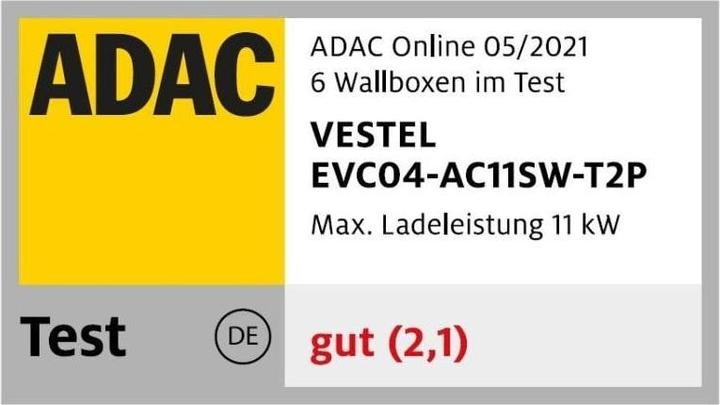 Productafbeelding Vestel EVC04-AC11 (Type 2, 11 kW, 16 A, Hardwired)