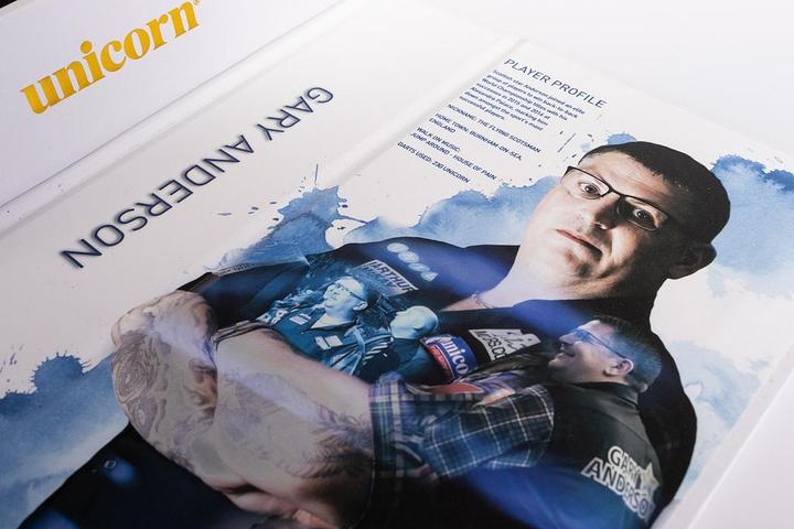 Actual product image Unicorn Phase 3 World Champion Gary Anderson Steel Dart Presentation Box (21 g)