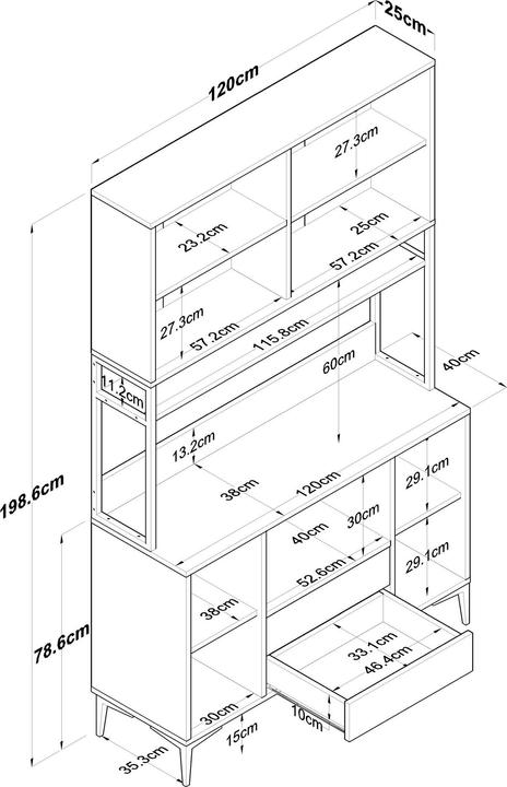 Image du produit Skye Decor Jelvane Cabinet with Additional Storage