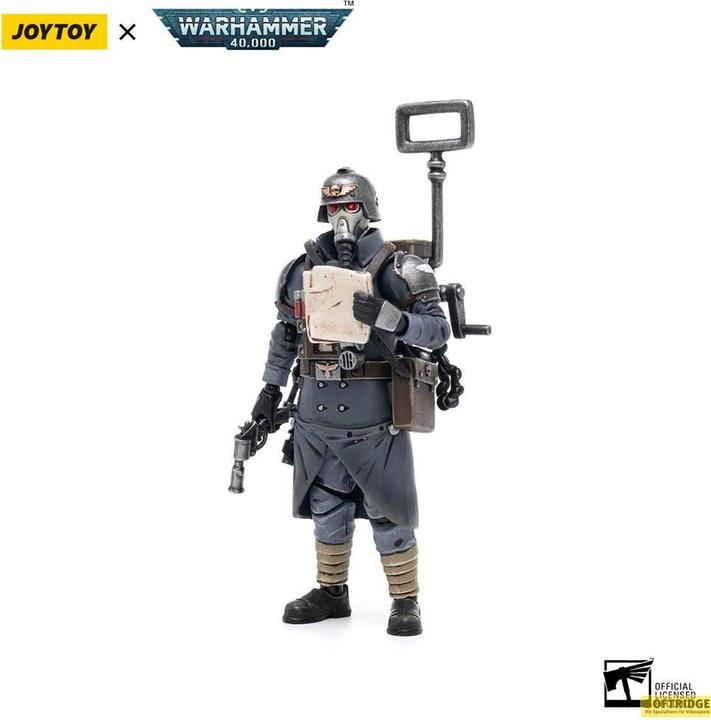Actual product image Joy Toy Warhammer 40k Action Figure 1/18 Death Korps of Krieg Veteran Squad Guardsman Communications Special