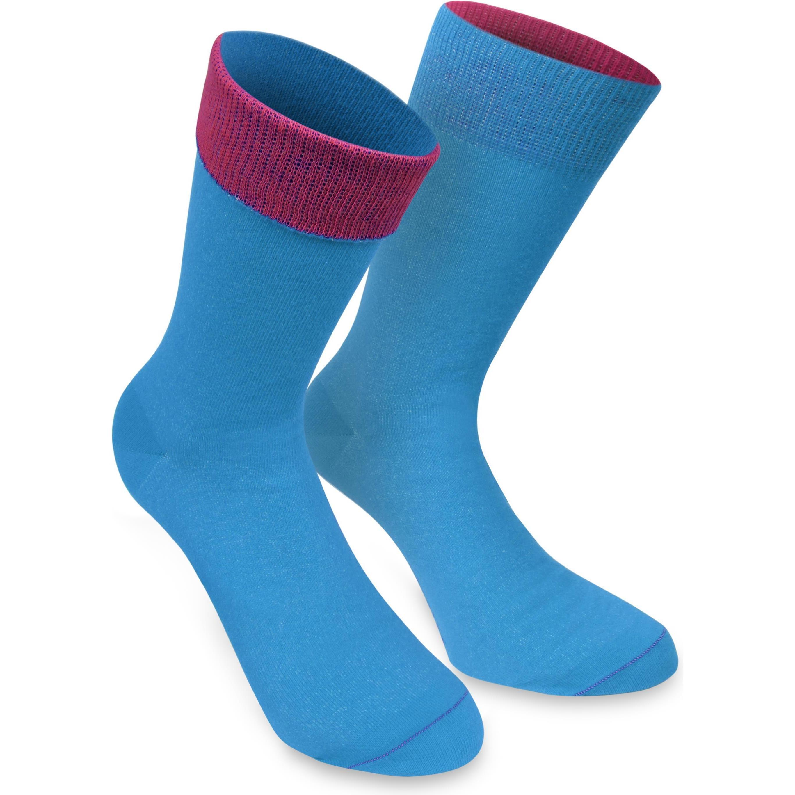 Thumbnail - Normani, Herren, Socken, 1 Paar Socken Bi-Color, Türkis, (Einzelpack, 43 - 46)