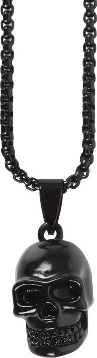 Produktbild Something Different Totenkopf Halskette Obsidian (100% synthetisches Material)