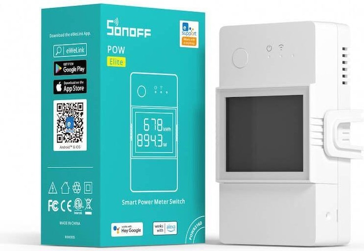 Image du produit Sonoff Commutateur de compteur électrique intelligent Wi-Fi POWR320D (Actionneur de chauffage)