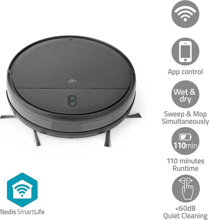 Image du produit Nedis WIFIVCR001CBK (14000 Pa, Torchon d'essuyage)