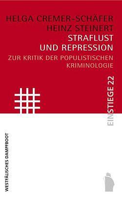 Produktbild Straflust und Repression (Deutsch, Helga Steinert Cremer-Schäfer, 2021)