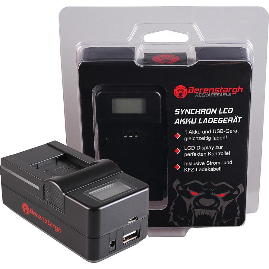 Berenstargh Synchron USB Ladegerät f. Qumox SupTig 3 SJ4000 SJ4000 SupTig3 SupTig 3 SJ4000 SupTig 3 (Caricabatterie per fotocamere), Alimentatore foto