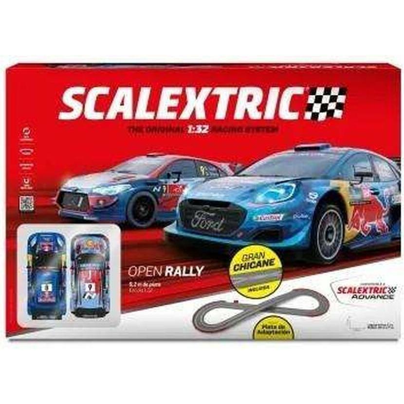 Scalextric Rennbahn Open Rally 233 x 77 cm