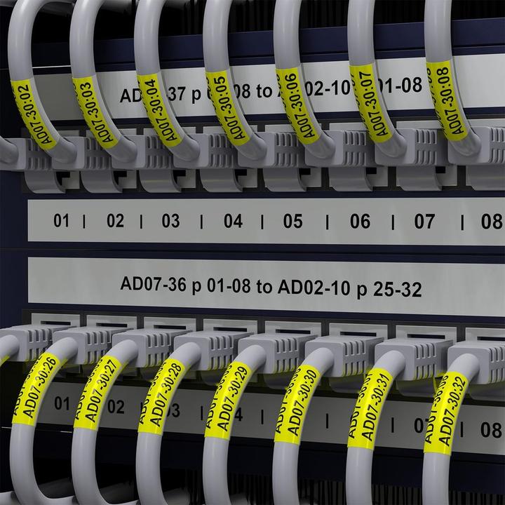 Produktbild Brother Heat-Shrink-Tube schwarz/gelb (0.90 cm, Gelb, Schwarz)