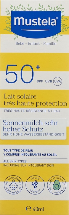 Immagine prodotto Mustela Latte solare (Latte solare, SPF 50+, 40 ml, 60 g)