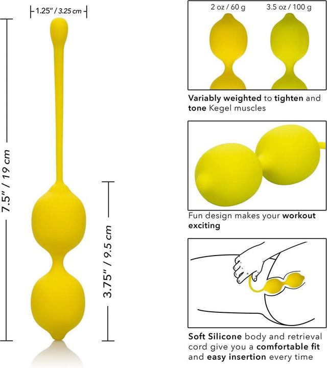 Produktbild CalExotics Kegel Training Set Lemon