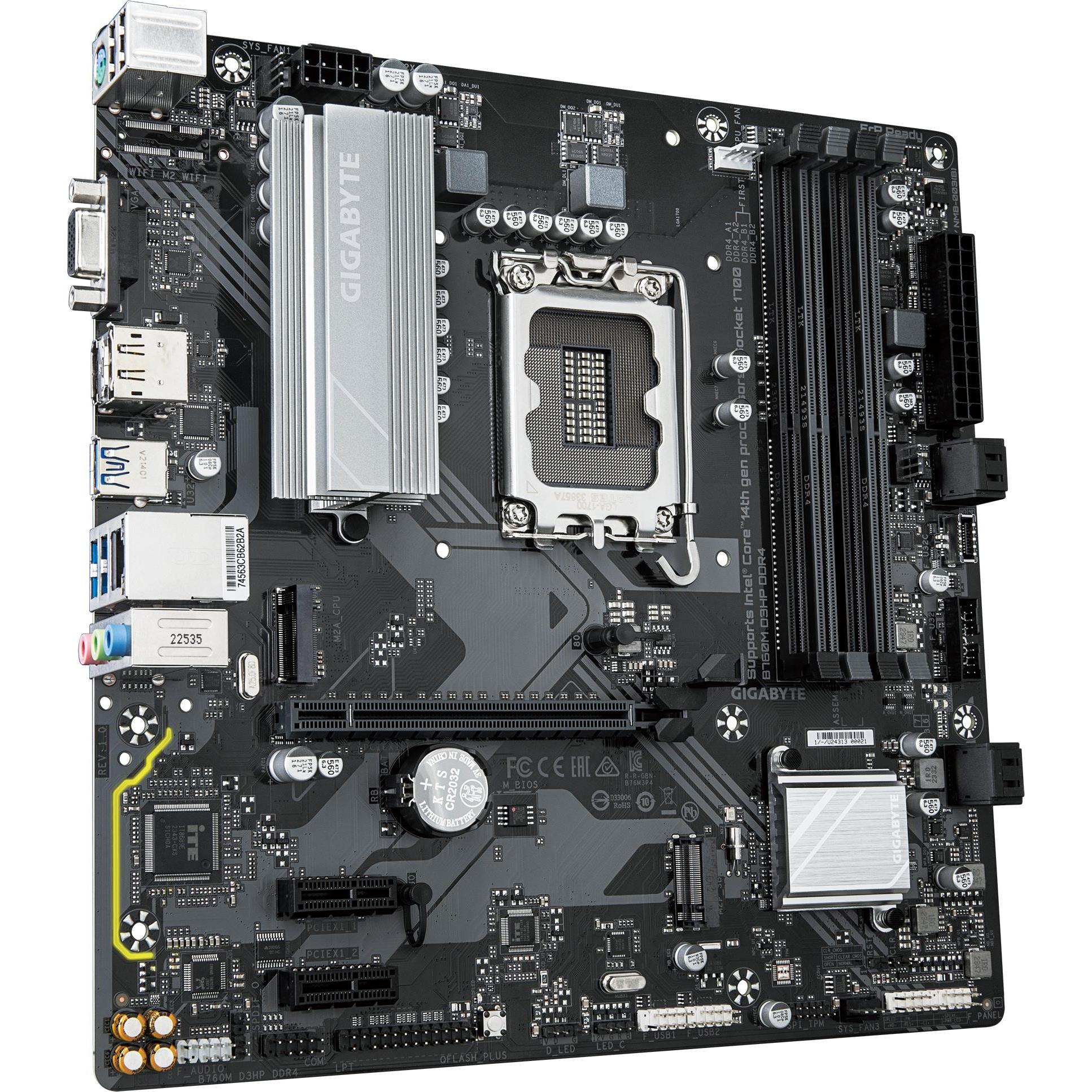 Thumbnail - Gigabyte B760M D3HP DDR4 (LGA 1700, Intel B760 Express, mATX), Mainboard