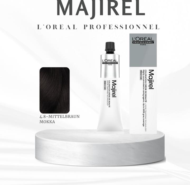 Actual product image L'Oréal Professionnel Majir. Moc 4.8 60ml (4.8 medium brown mocha)