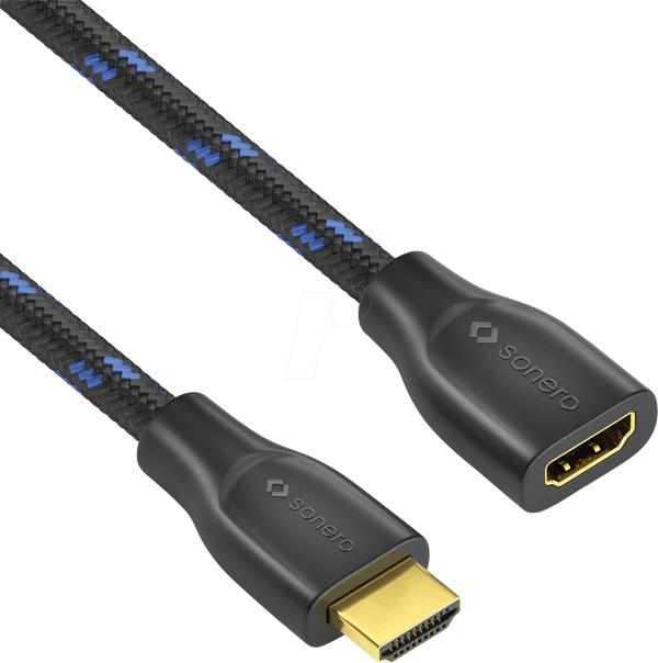 Image du produit Sonero Câble d'extension Premium High Speed HDMI 4K - 1,00m (1 m)