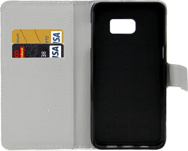 Produktbild König Design Handyhülle Tasche für Handy Samsung Galaxy S6 Edge Plus Retro Fahne USA (Samsung Galaxy S6 Edge)