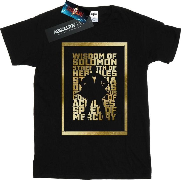Shazam Gold Text TShirt (5XL)