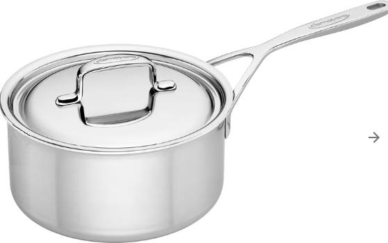 Productafbeelding Demeyere 5 Plus steelpan 18cm met deksel (18 cm, Steelpan, Roestvrij staal)