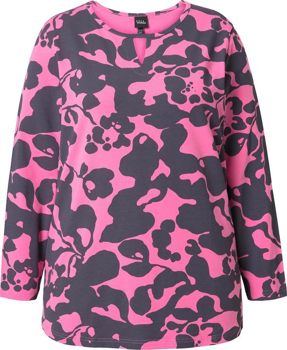 Produktbild Ulla Popken Shirt, Keyhole, Rundhalssschnitt, Langarm (58)