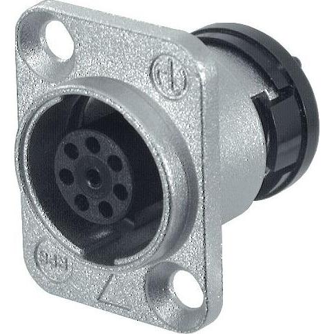 Thumbnail - Neutrik Gerätebuchse NeutriCon 8 pol Pole=8, Elektronikkabel + Stecker, Silber