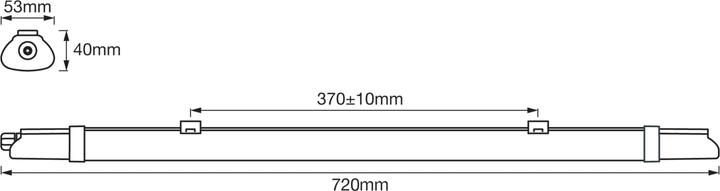 Image du produit Osram SUBMARINE® Integrated Slim Value Slim Value 0.6M 10W 4000K (900 lm)