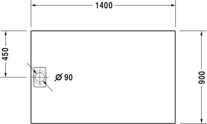 Image du produit Duravit Receveur de douche rectangulaire STONETTO 1400x900x50mm anthracite