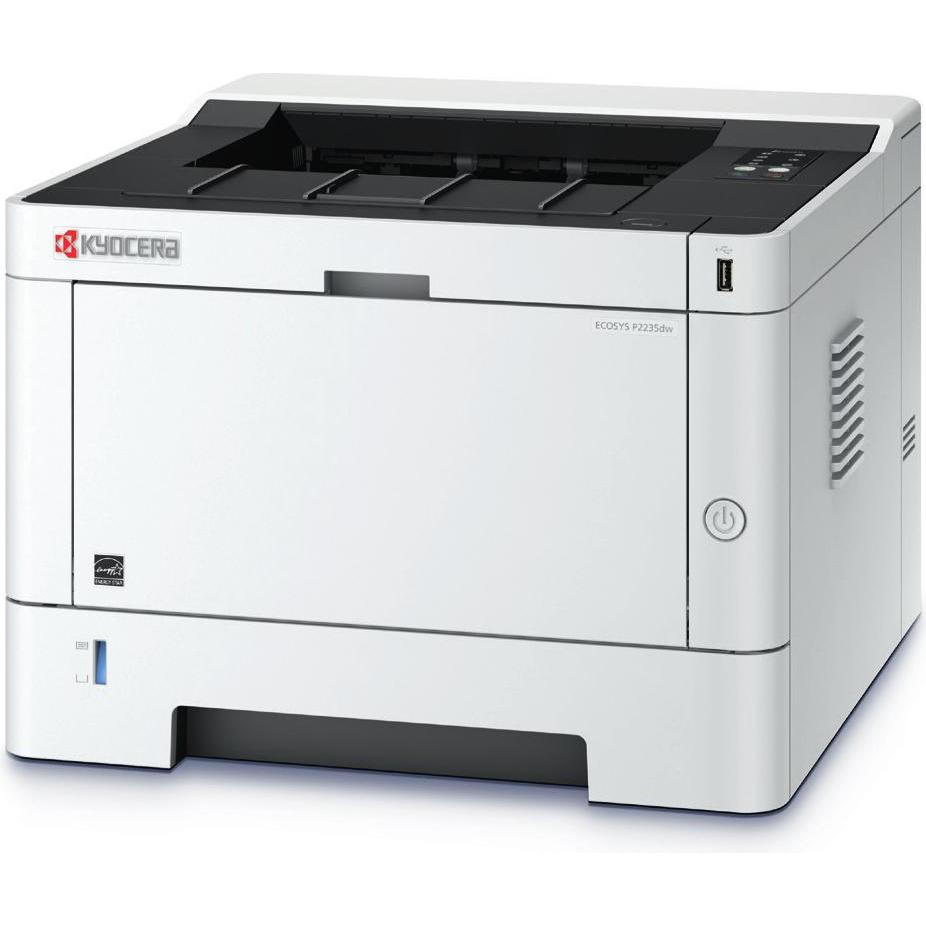 Kyocera ECOSYS P2235dw/Plus Mono Laser Printer A4 35ppm Duplex Network Wlan Climate Protection Syste (Laser, Schwarz-Wei...