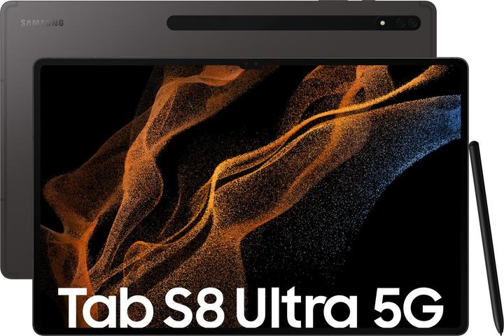 Produktbild Samsung Galaxy Tab S8 Ultra (5G, 14.60", 256 GB, Graphite)
