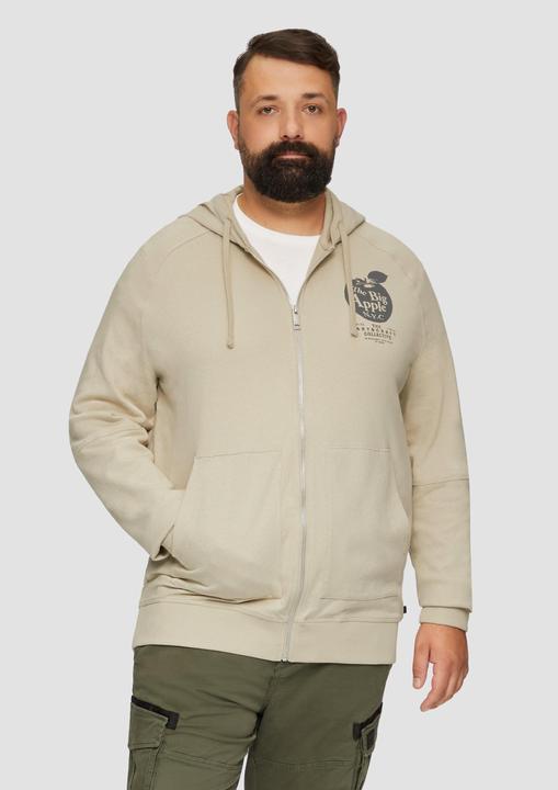 Produktbild s.Oliver Sweatshirt Jacke Sweatjacke mit Kapuze (XXL)