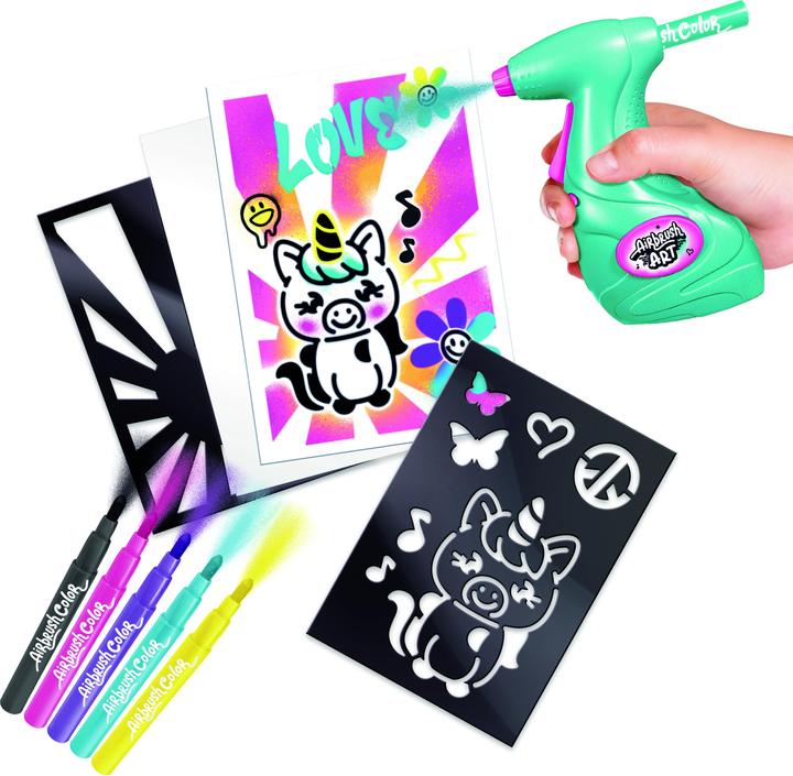 Actual product image Canal Toys Airbrush ART Mini Poster Kit Sprayer Starter 6+